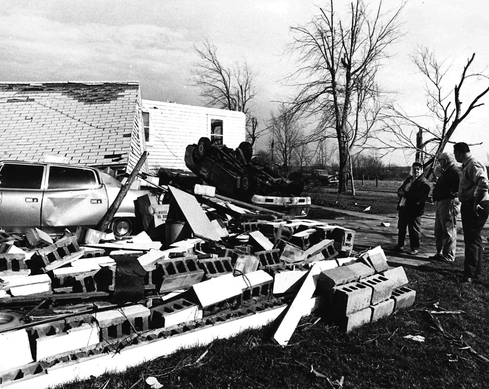 Tornado destruction